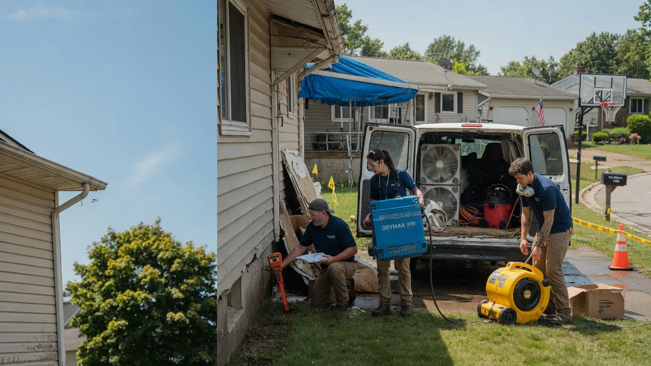 Ceiling Leak Cleanup in Dunreith, IN near me
